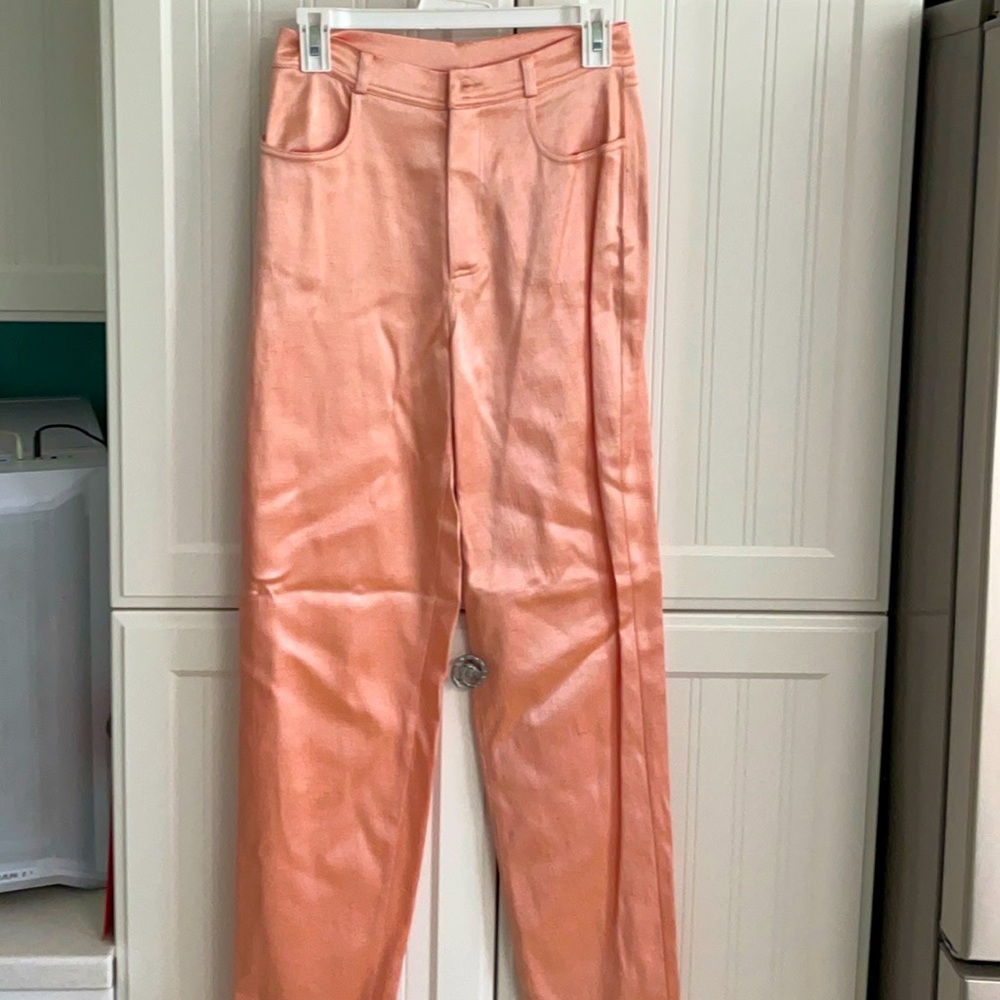 Vintage Massconi Italian Peach Satin pants. Never worn!